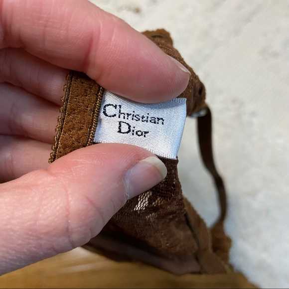 Christian Dior vintage lace bra 32 B - Picture 12 of 14